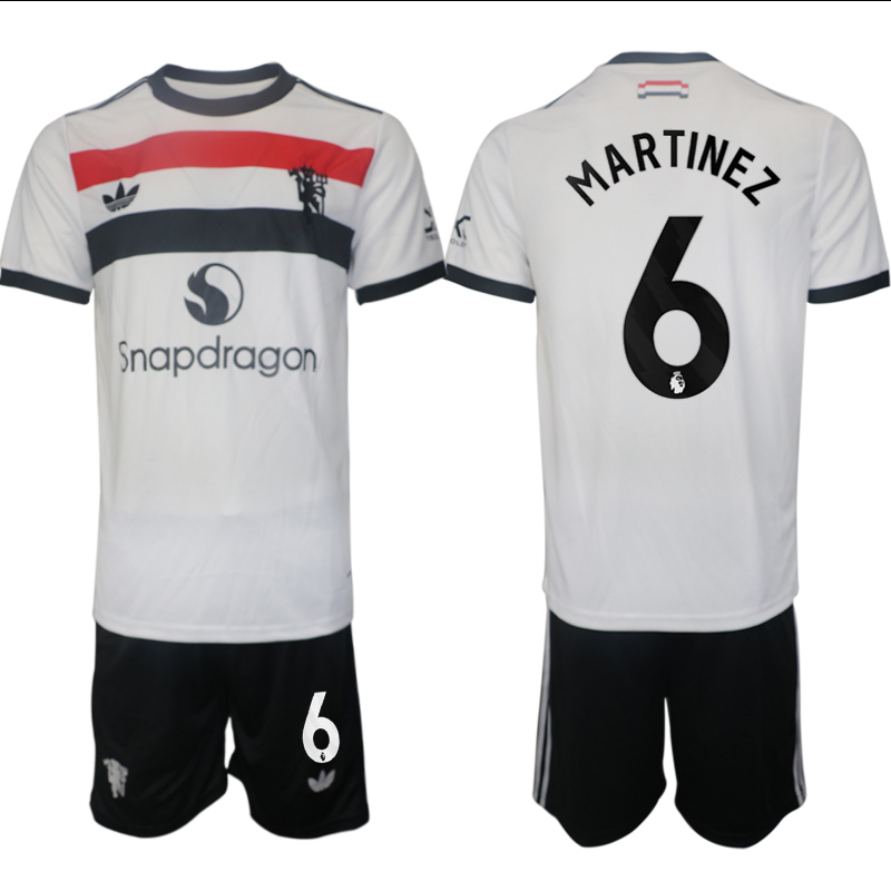 Men 2024-2025 Club Manchester United away white #6 Soccer Jersey